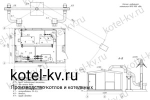 Модульная котельная МКУ 800 с 2 котлами 400 кВт 1 категории